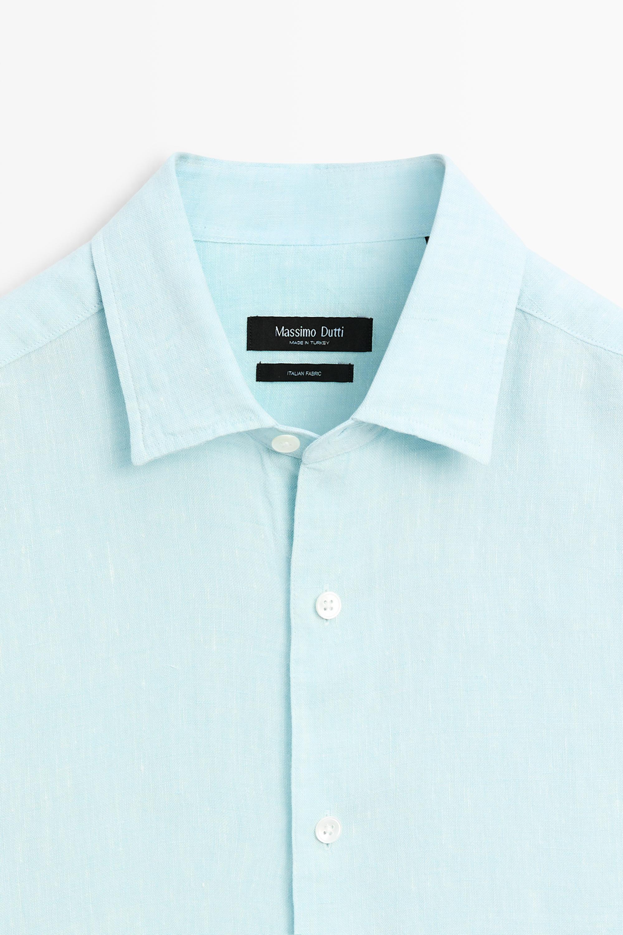Chemise regular fit 100 % lin