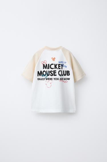 T-SHIRT MANCHES RAGLAN MICKEY MOUSE © DISNEY - Écru de Zara - Image 1