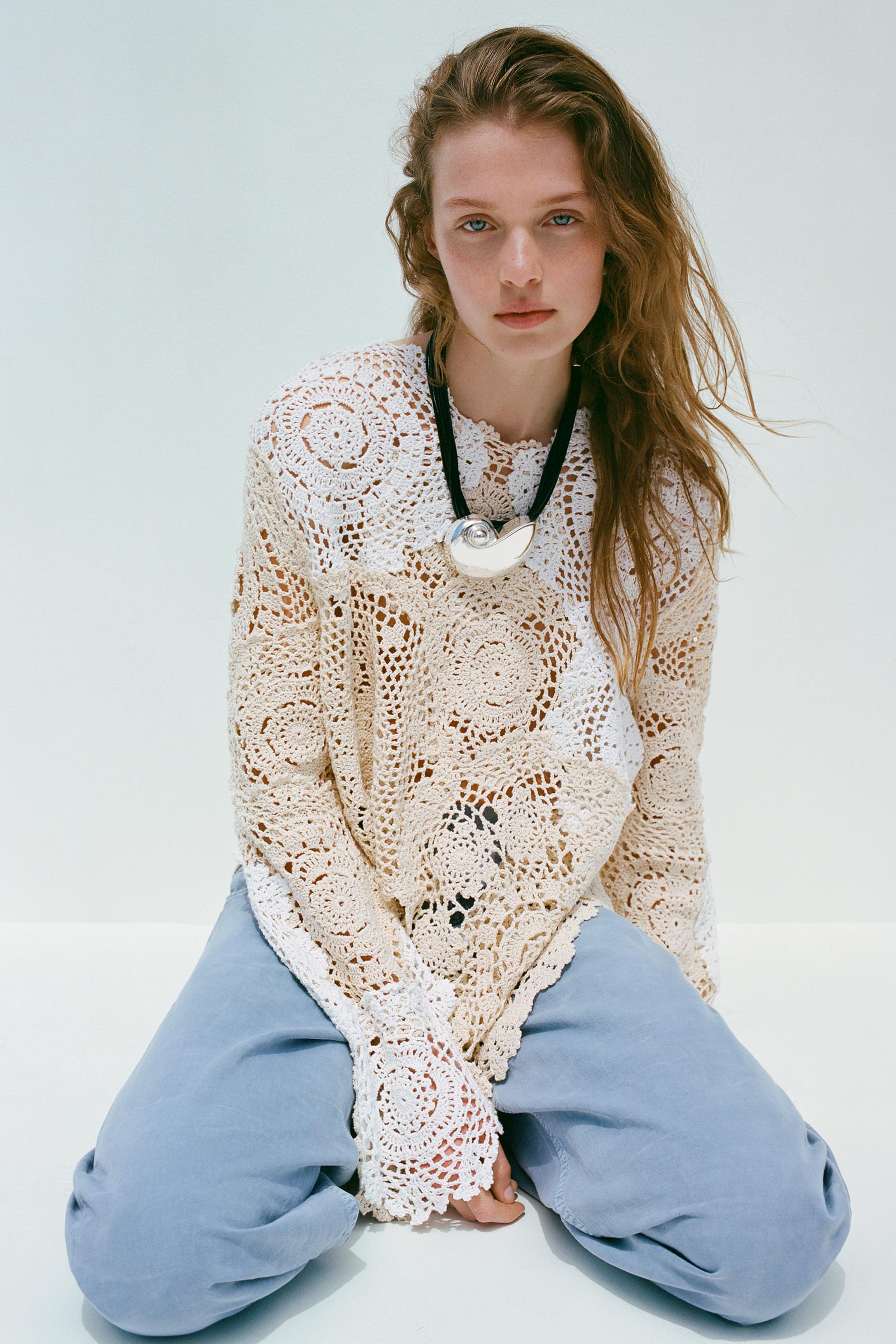 HEKLET TOPP LIMITED EDITION Råhvithvit ZARA / Norway