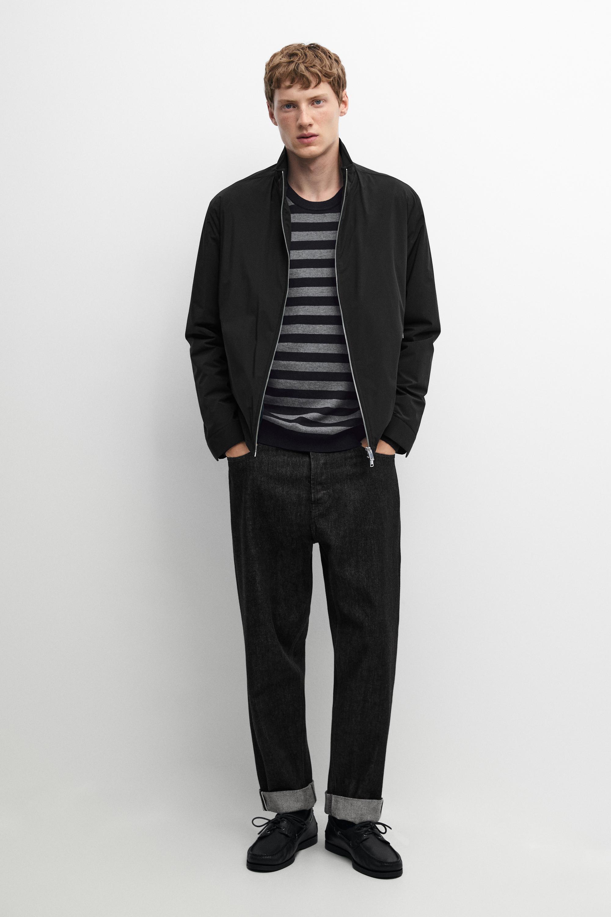 Technical jacket with pocket detail — Black