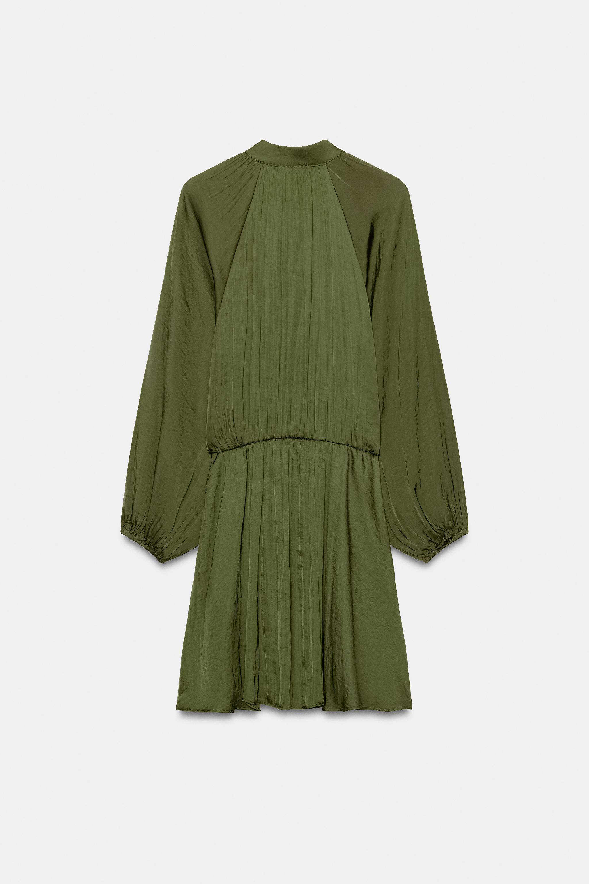 Женские платья Zara ZIP SHORT DRESS — фото 9