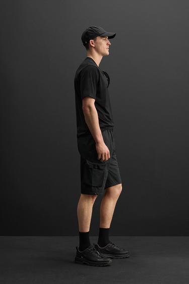 T-SHIRT ENTRAÎNEMENT RELAXED - Noir de Zara - Image 3