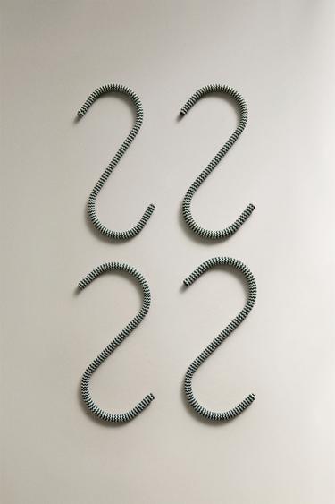 PACK OF HOOKS (PACK OF 4) - White / Green by Zara