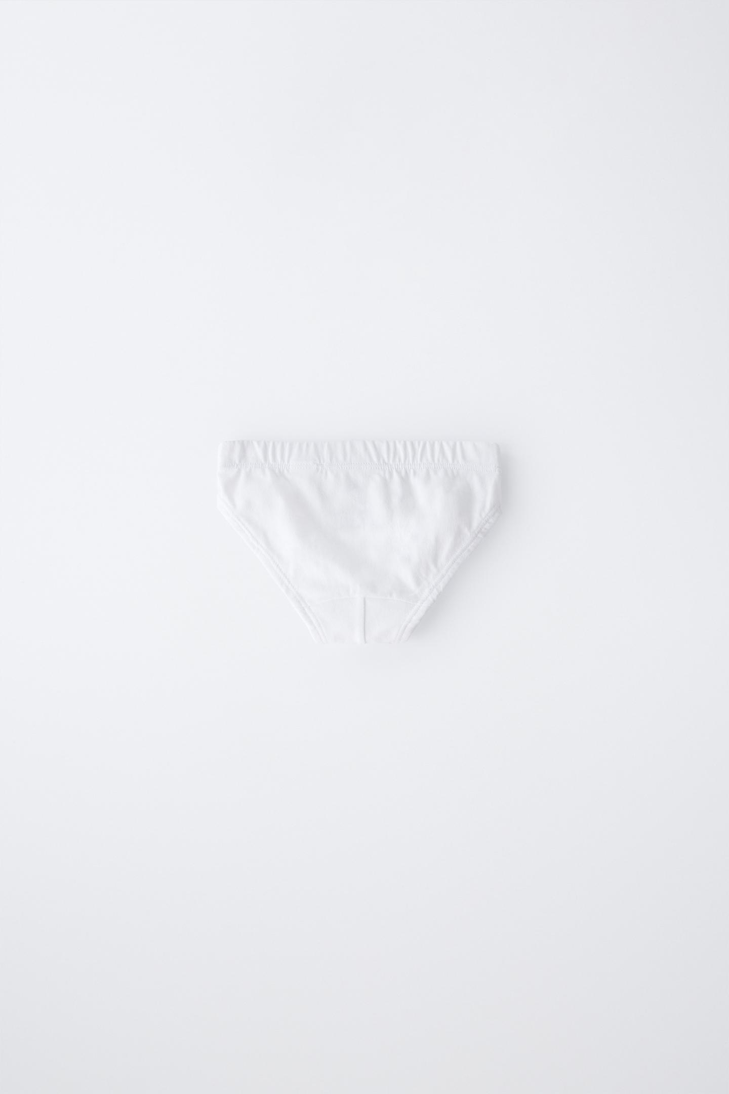Трусы Label для детей, 3 шт. — Zara, цвет: Белый — фото 3