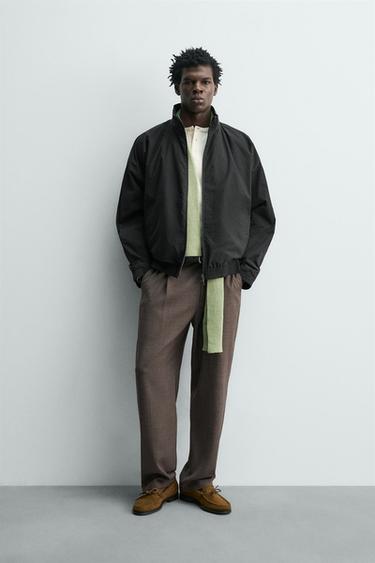 BLOUSON BOMBER RELAXED FIT - Noir de Zara