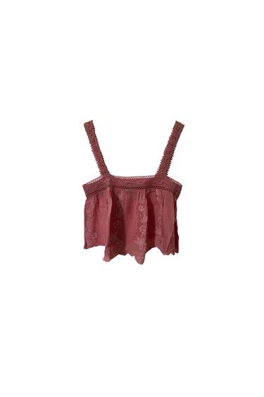 TOP BORDADOS ROSA