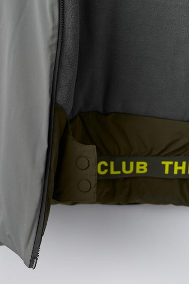 BLOUSON À CAPUCHE COLOR BLOCK IMPERMÉABLE ET COUPE-VENT SYSTÈME RECCO® COLLECTION SKI - Kaki de Zara - Image 9