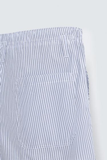 STRIPED BERMUDA SHORTS LIMITED EDITION - Sky blue by Zara - Image 10