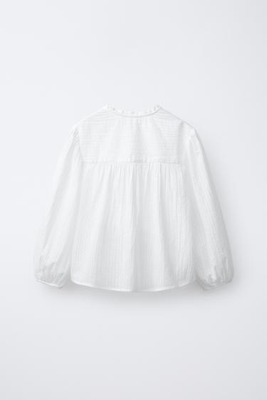 ROMANTIC SHIRT WITH PINTUCKS - White by Zara - Image 1