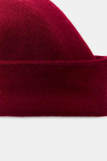 CASQUETTE LAINE 100 % REVERS - Bordeaux de Zara - Image 3
