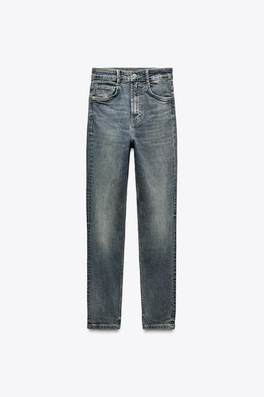 TRF SCULPT HIGH-WAIST JEANS - Blue / Grey by Zara