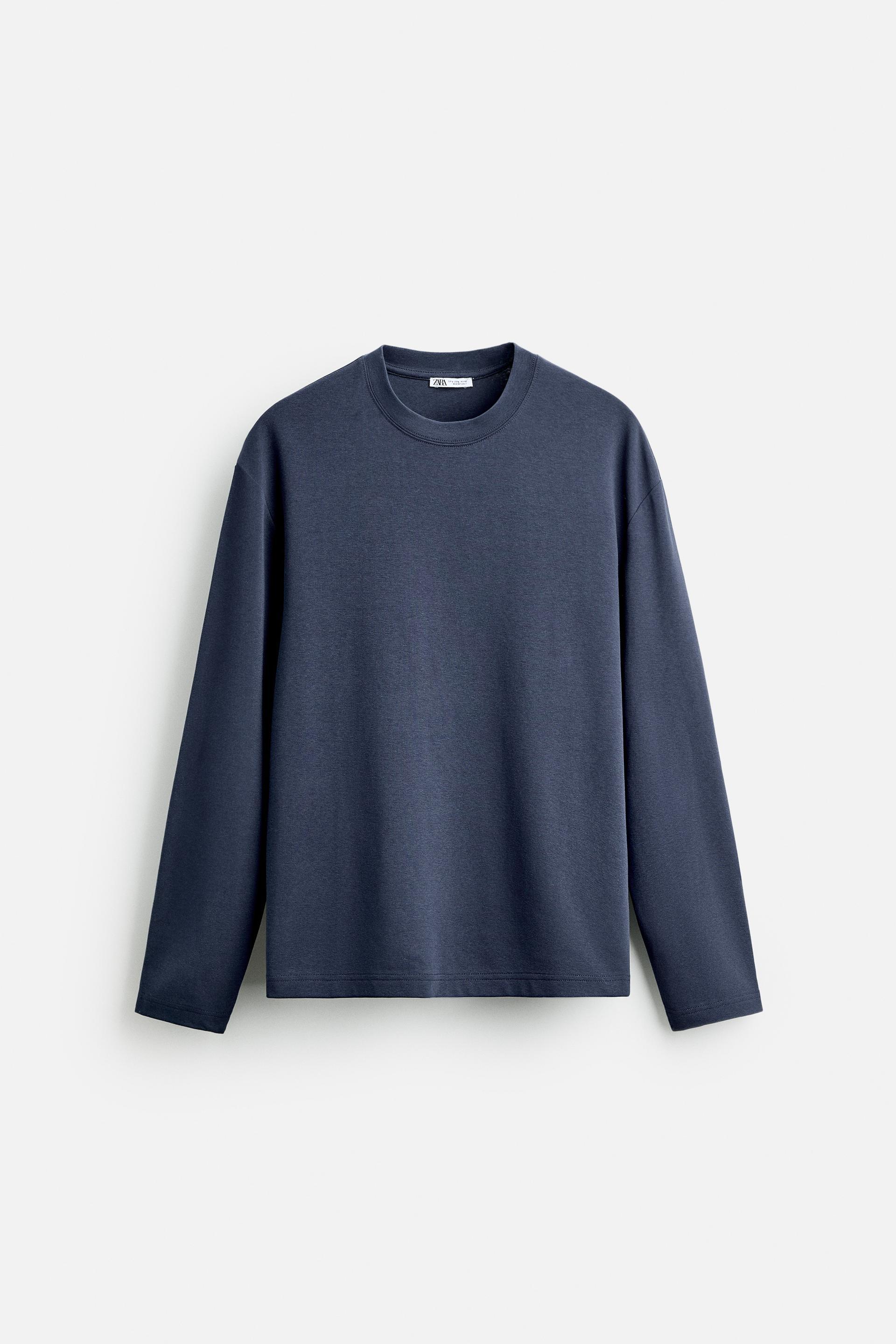 zara メンズ ロング ストア t シャツ