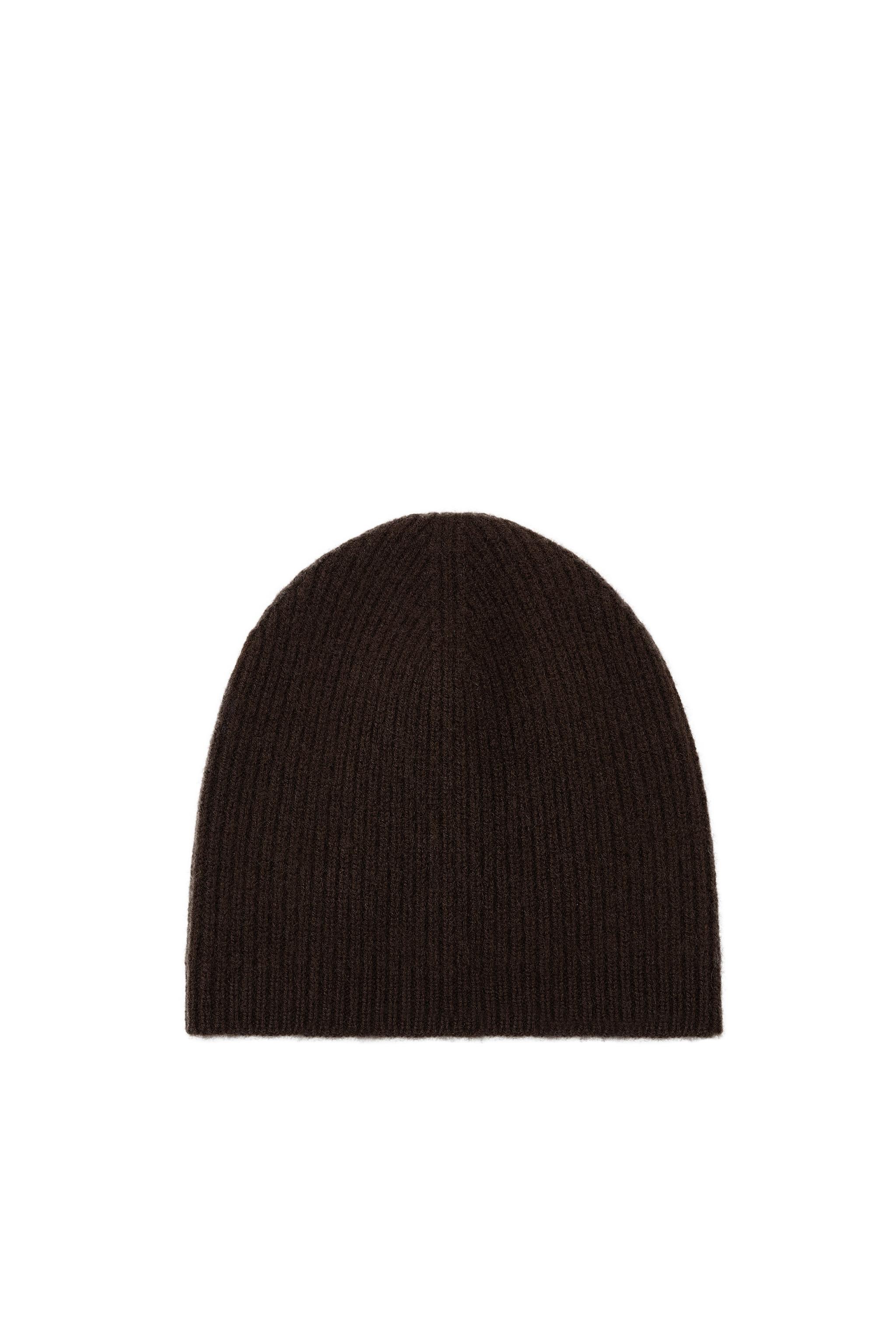 Zara 100% cashmere beanie 100% CASHMERE RIBBED BEANIE - Blue marl | ZARA Australia main image 4