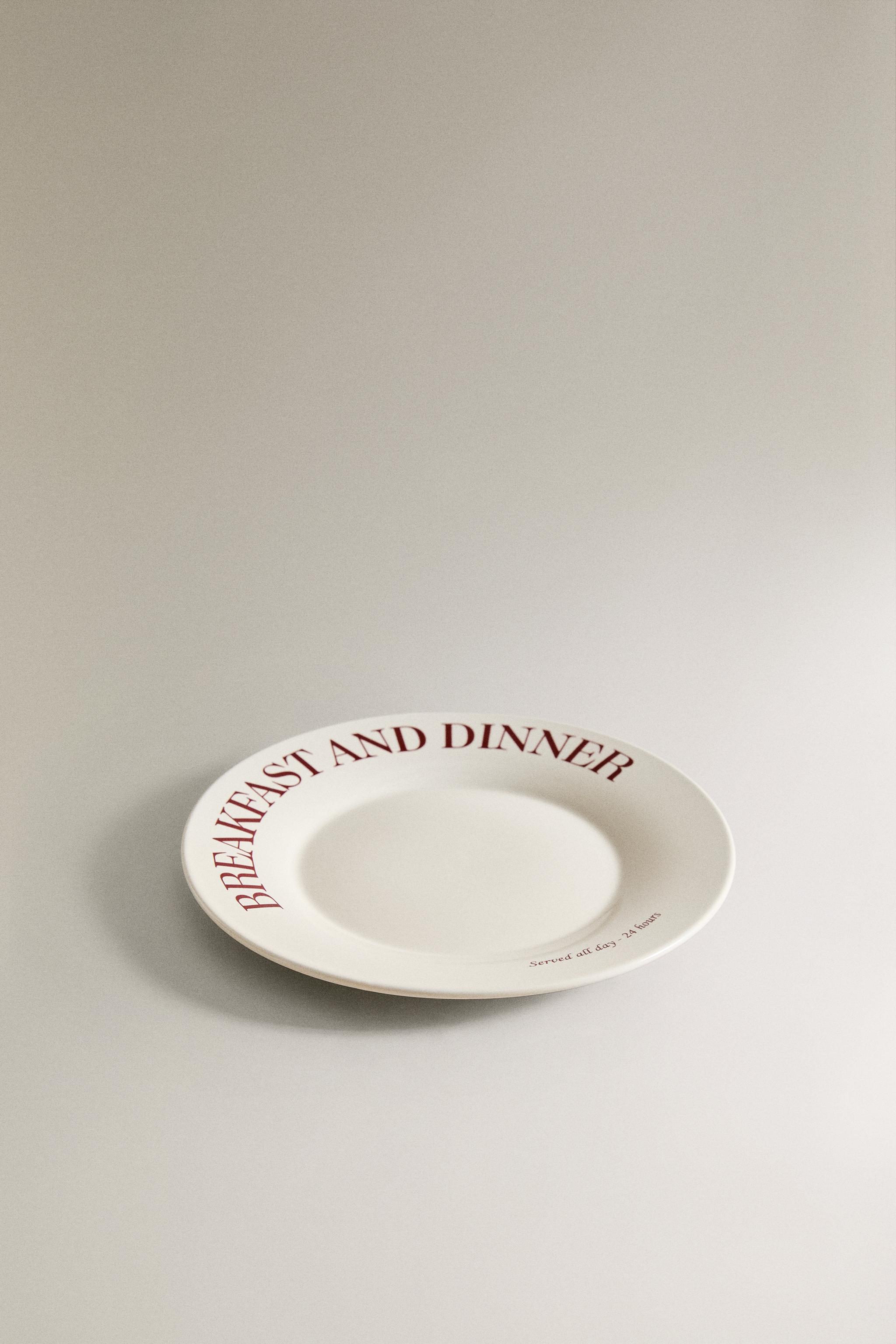 PORCELAIN BREAKFAST DESSERT PLATE