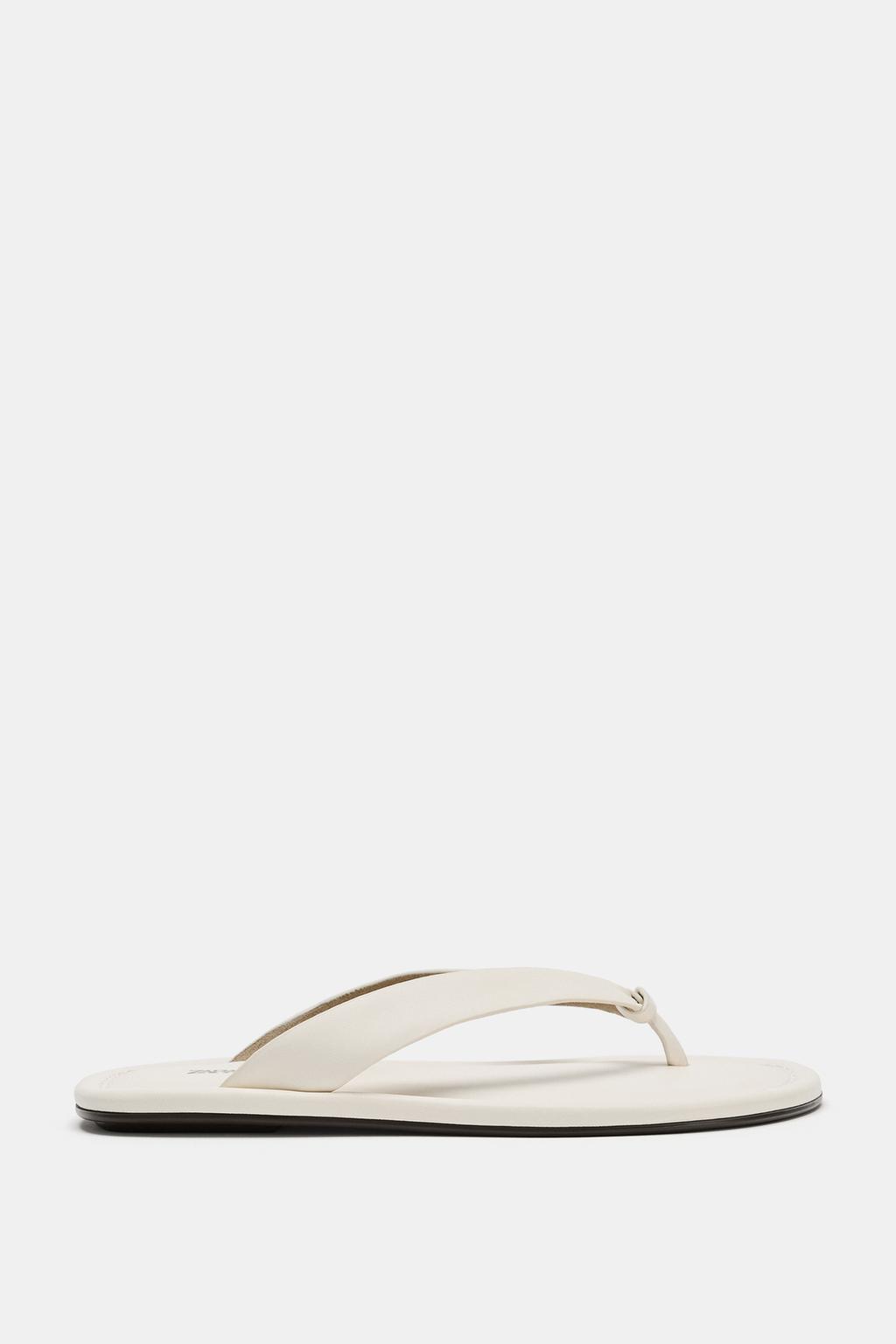 Leather Flat Sandals