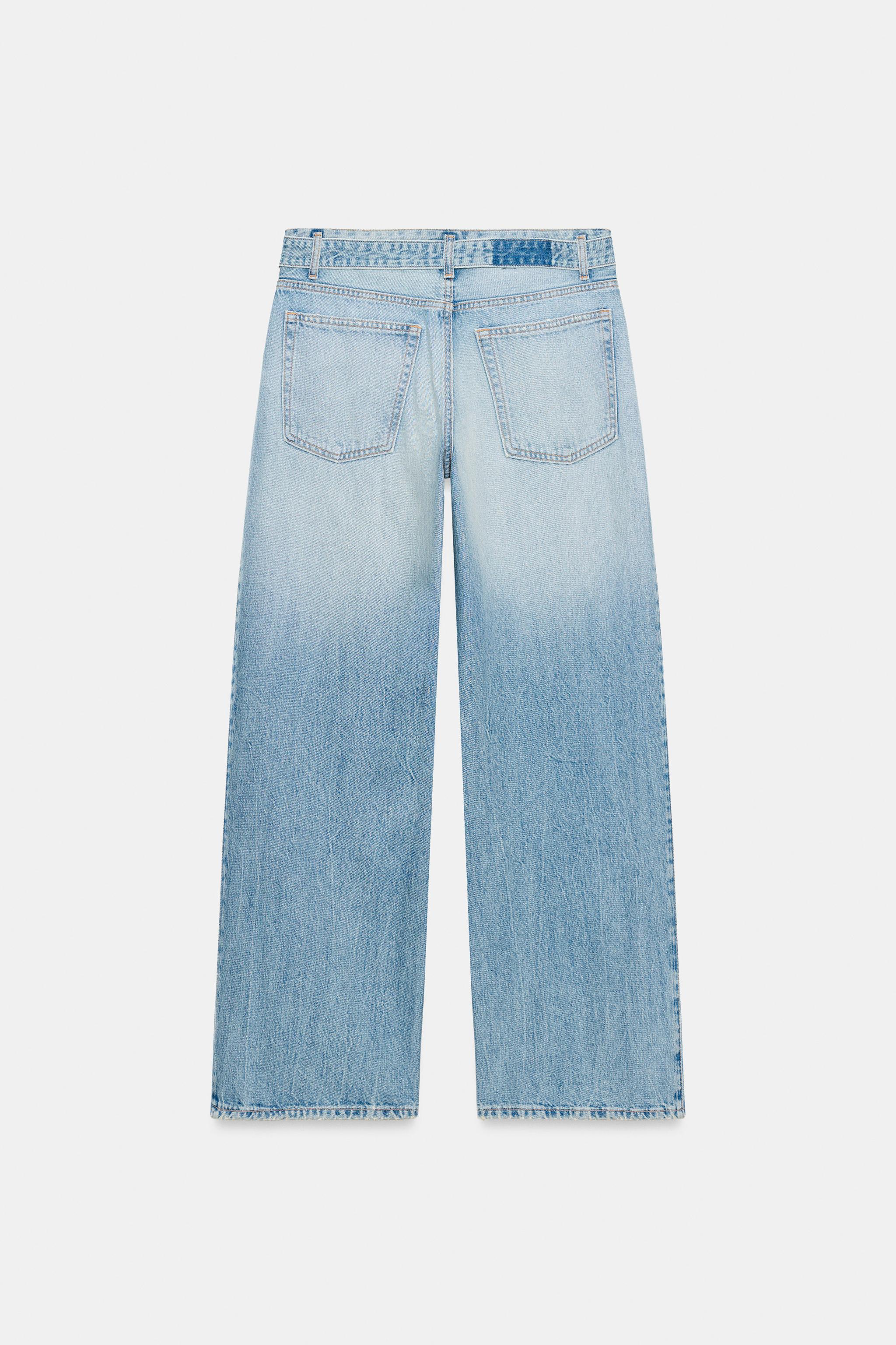 TRF MID-RISE BELTED JEANS