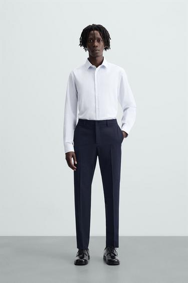 CAMISA CUADROS - Blanco de Zara - Imagen 0