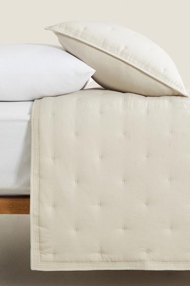 MICROFIBRE QUILT - Light beige by Zara - Image 3