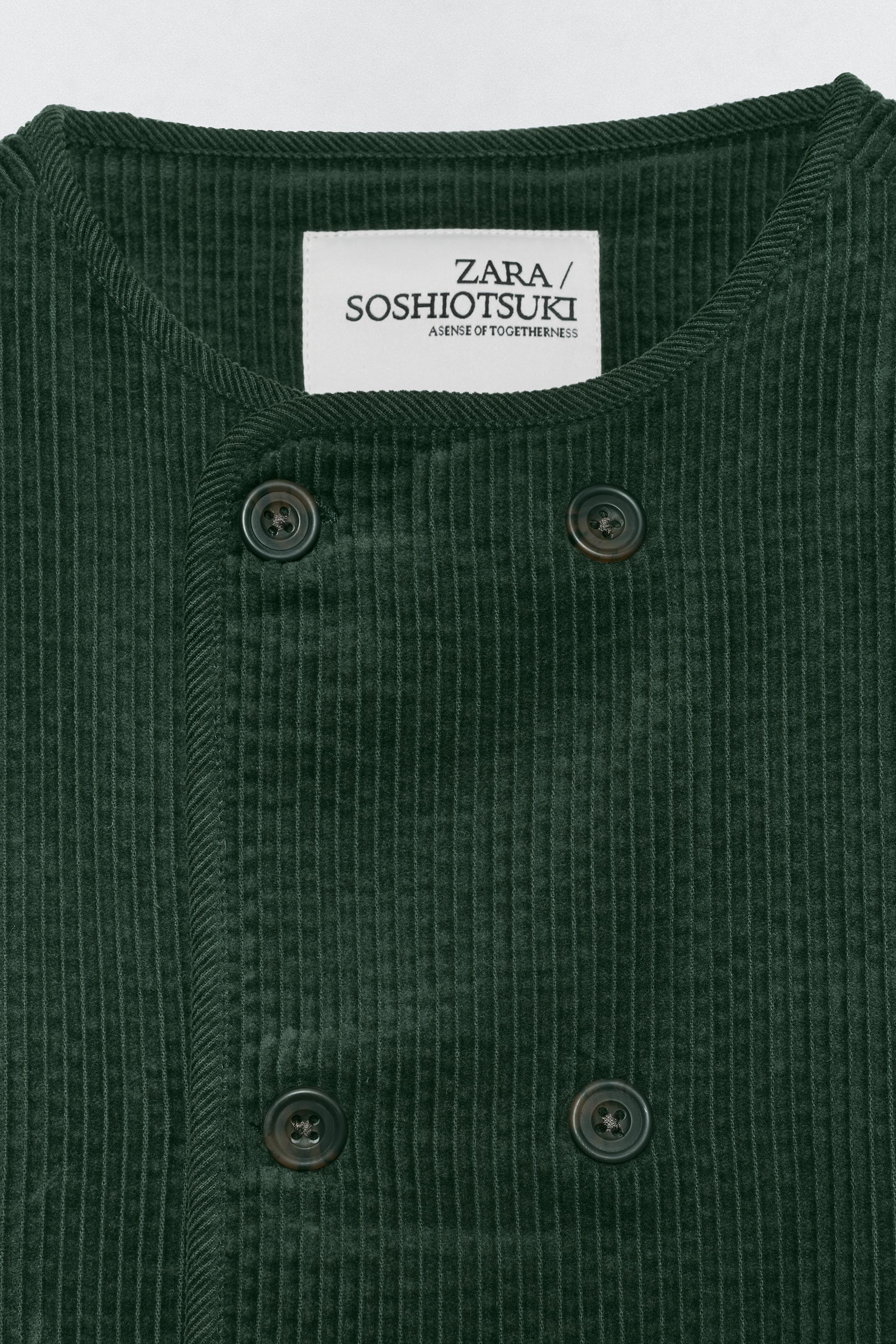 SOSHIOTSUKI x ZARA コーデュロイジャケット - グリーン | ZARA Japan