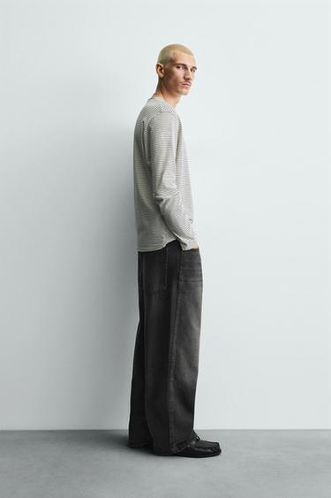 JEAN COUPE DÉCONTRACTÉE - Charbon de Zara - Image 3