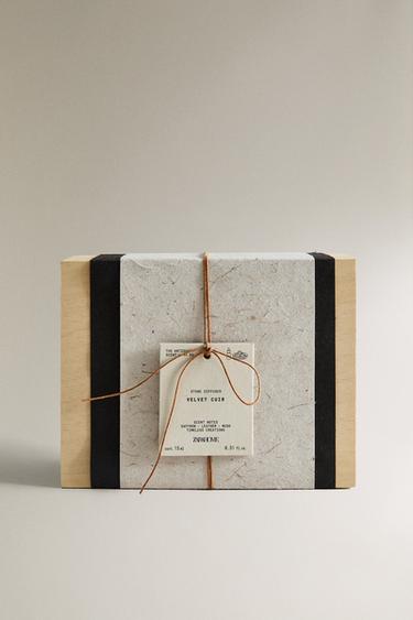 VELVET CUIR ESSENTIAL OIL AND STONES SET - Brown by Zara - Image 3