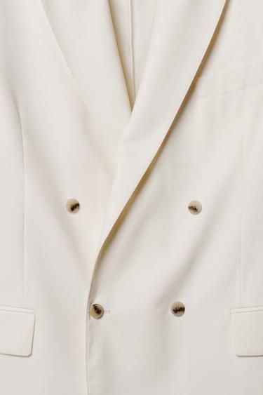 BLAZER CRUZADA TRAJE  WILLY CHAVARRIA X ZARA - Marfil de Zara
