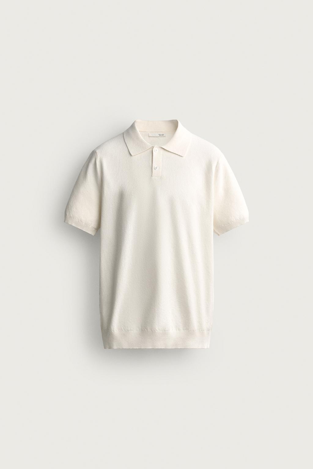 REGULAR FIT TEXTURED KNIT POLO SHIRT
