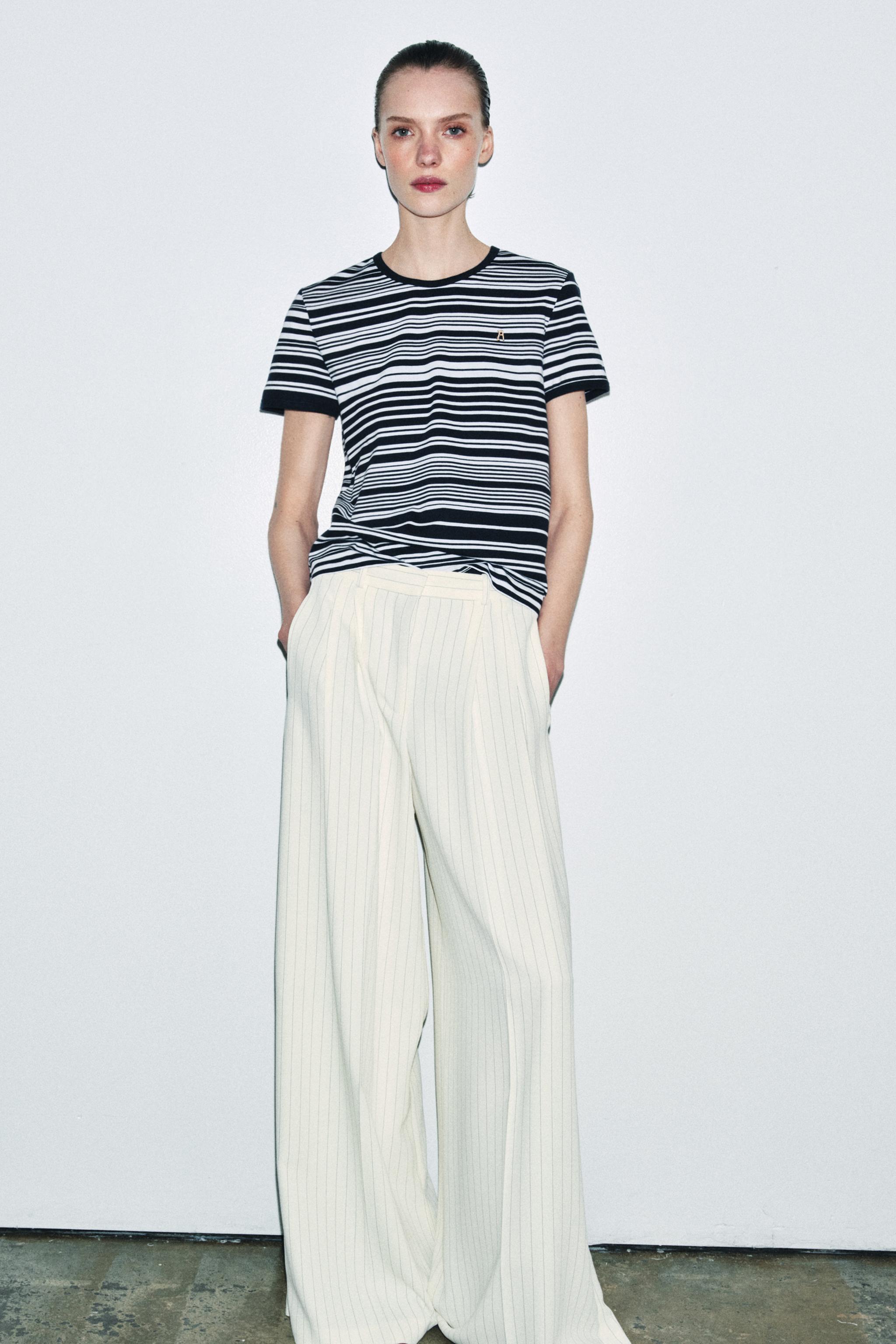 ZA STRIPED T-SHIRT