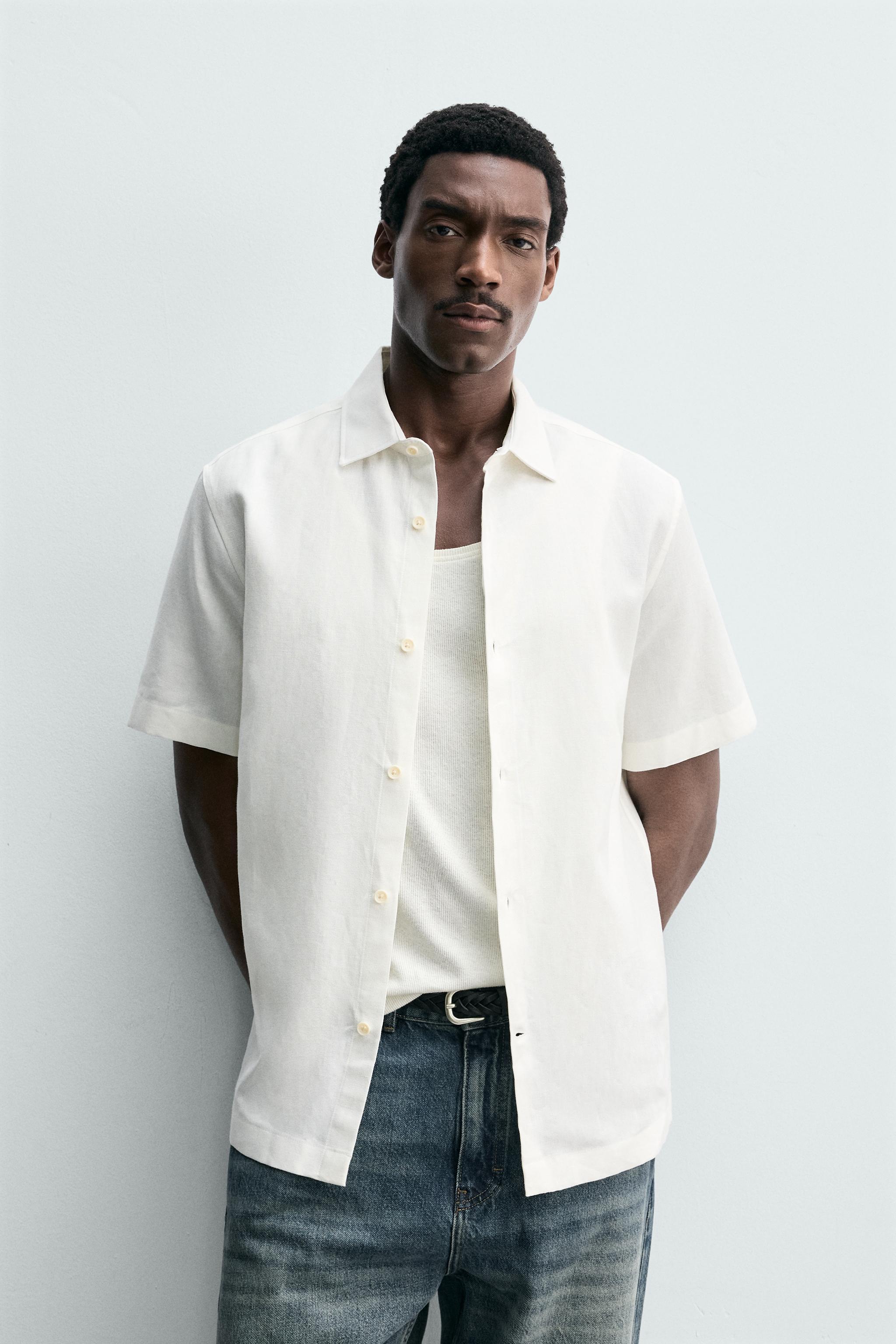 CHEMISE REGULAR FIT LIN - COTON