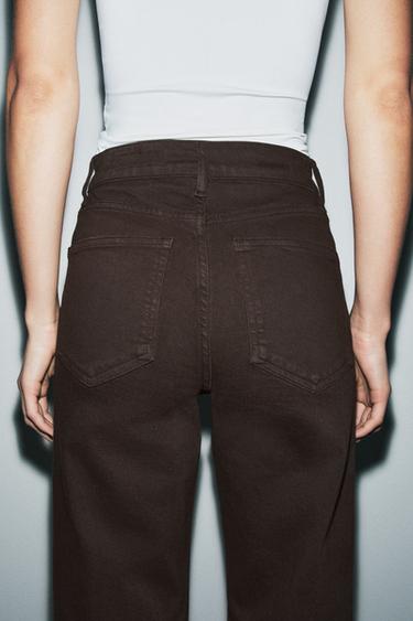 JEAN ZW COLLECTION WIDE LEG TAILLE HAUTE - Marron de Zara - Image 3