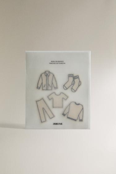 PATCHS THERMOCOLLANTS VESTIAIRE (LOT DE 5) - Écru de Zara - Image 3