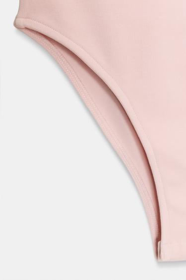 BODY DÉCOLLETÉ ARRONDİ - Rose poudré de Zara - Image 6