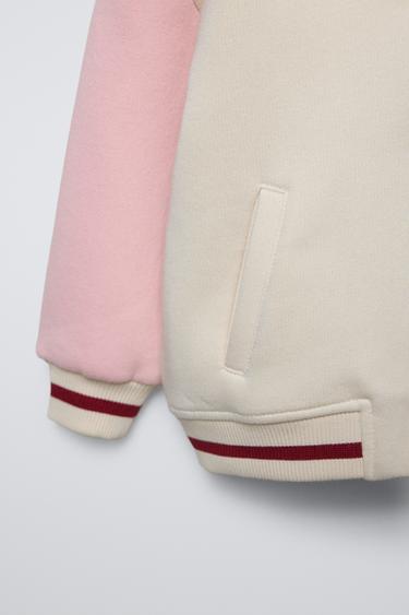 BOW EMBROIDERY BOMBER JACKET - Pink by Zara - Image 4