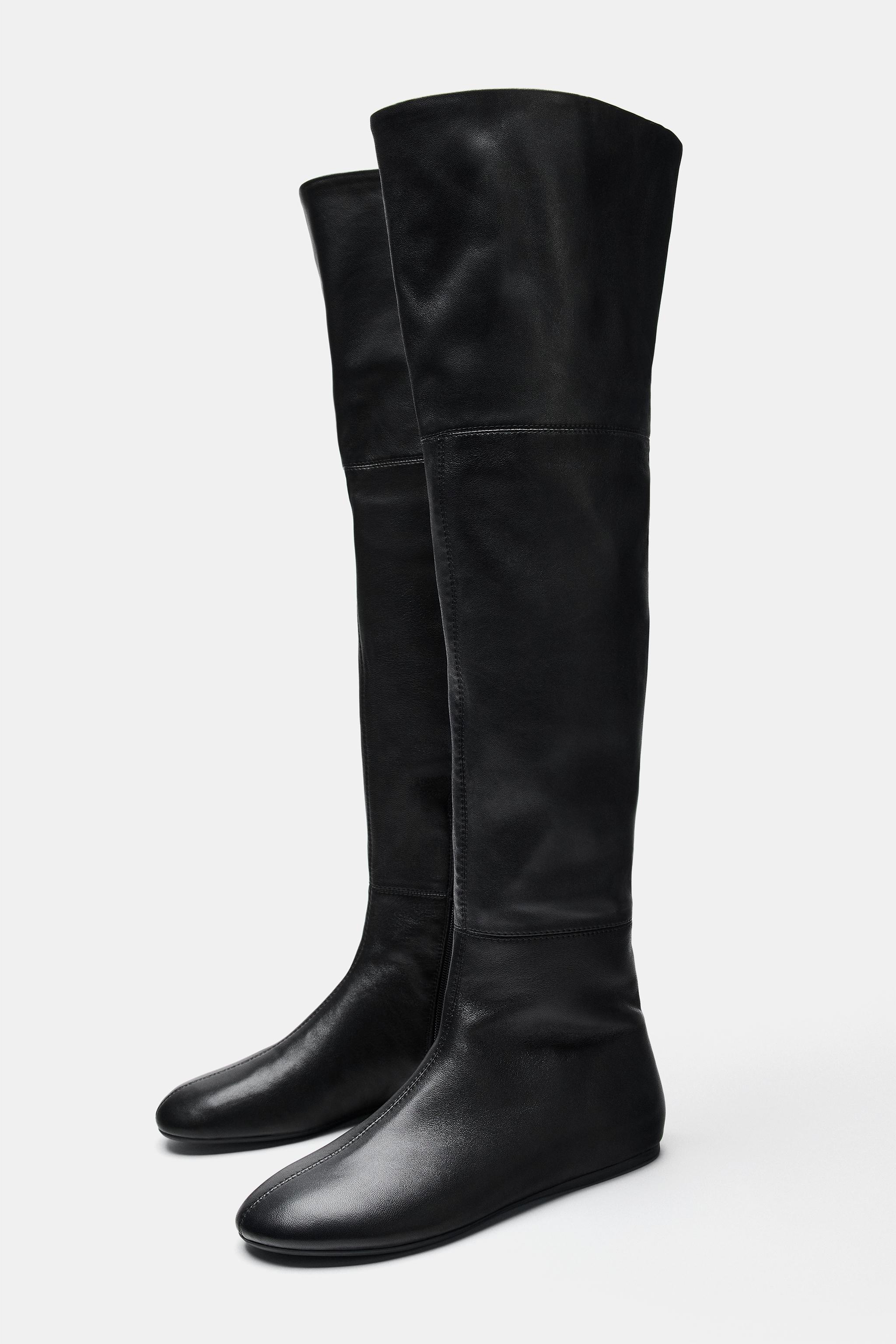 BOTTES PLATES EN CUIR SOFT LIMITED EDITION