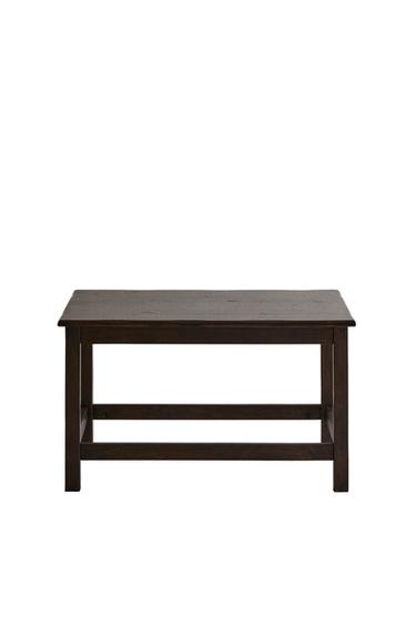 WOODEN SIDE TABLE - Brown by Zara