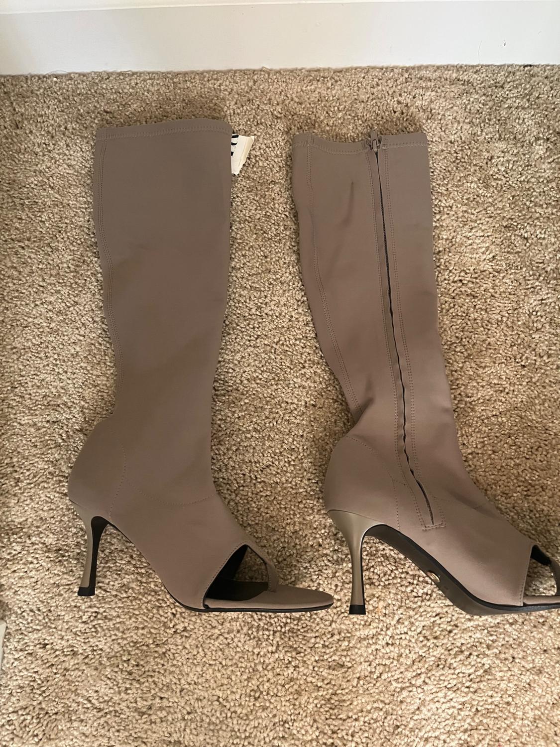 OPEN TOE HEELED NEOPRENE BOOTS - Image 3