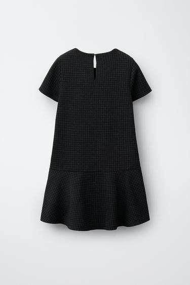 HOUNDSTOOTH DRESS - Black / White by Zara - Image 1