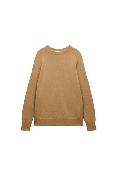 WOOL BLEND KNIT SWEATER