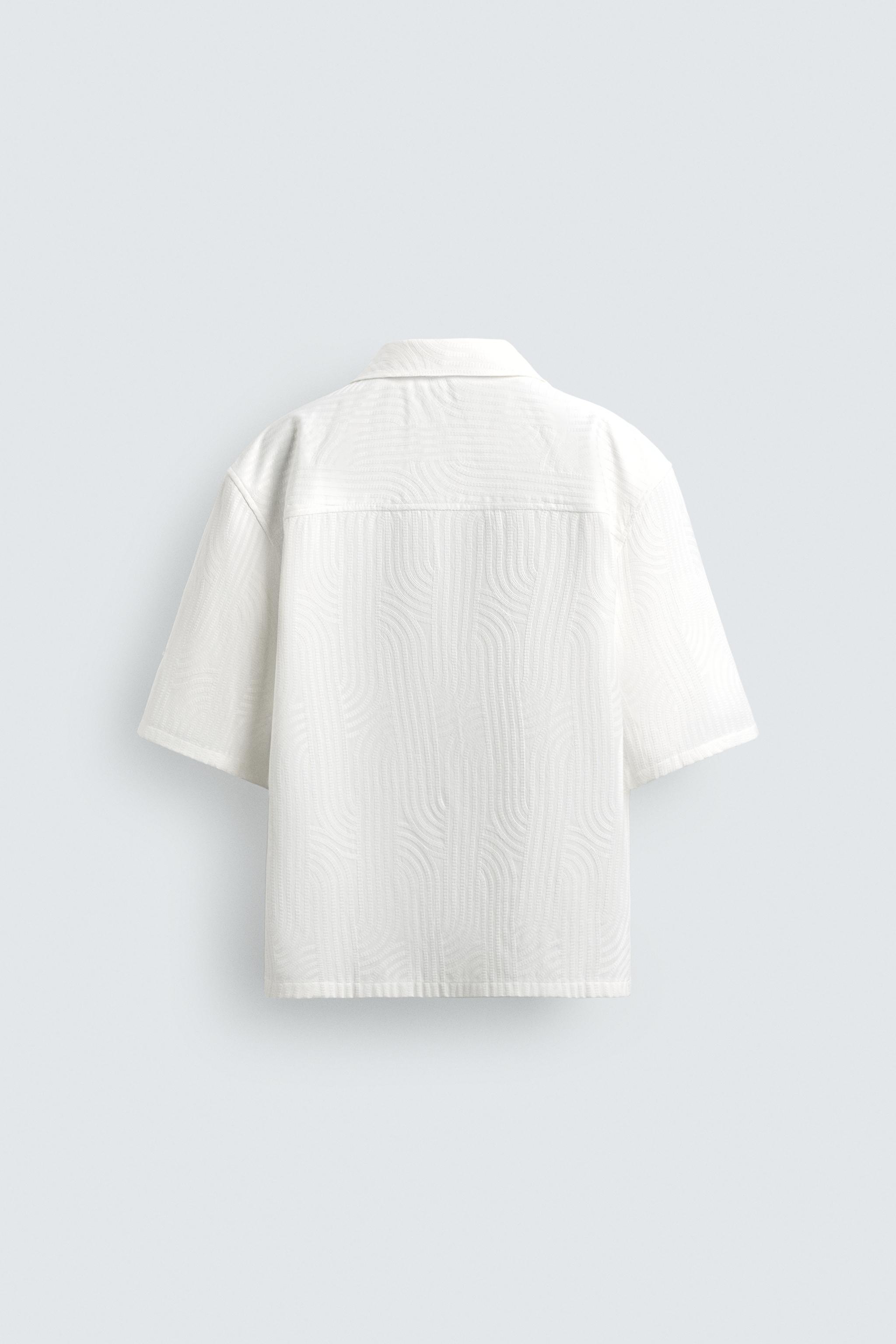 CHEMISE JACQUARD BRODÉE