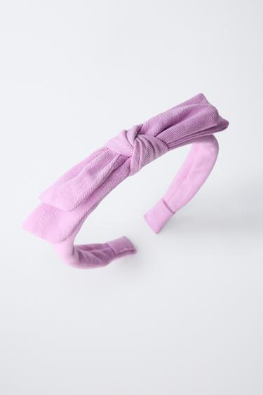 SERRE-TÊTE UNI AVEC NŒUD - Lilas de Zara - Image 3