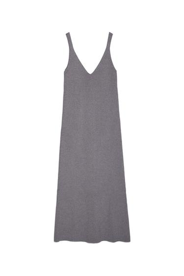 RIBBED KNIT DRESS