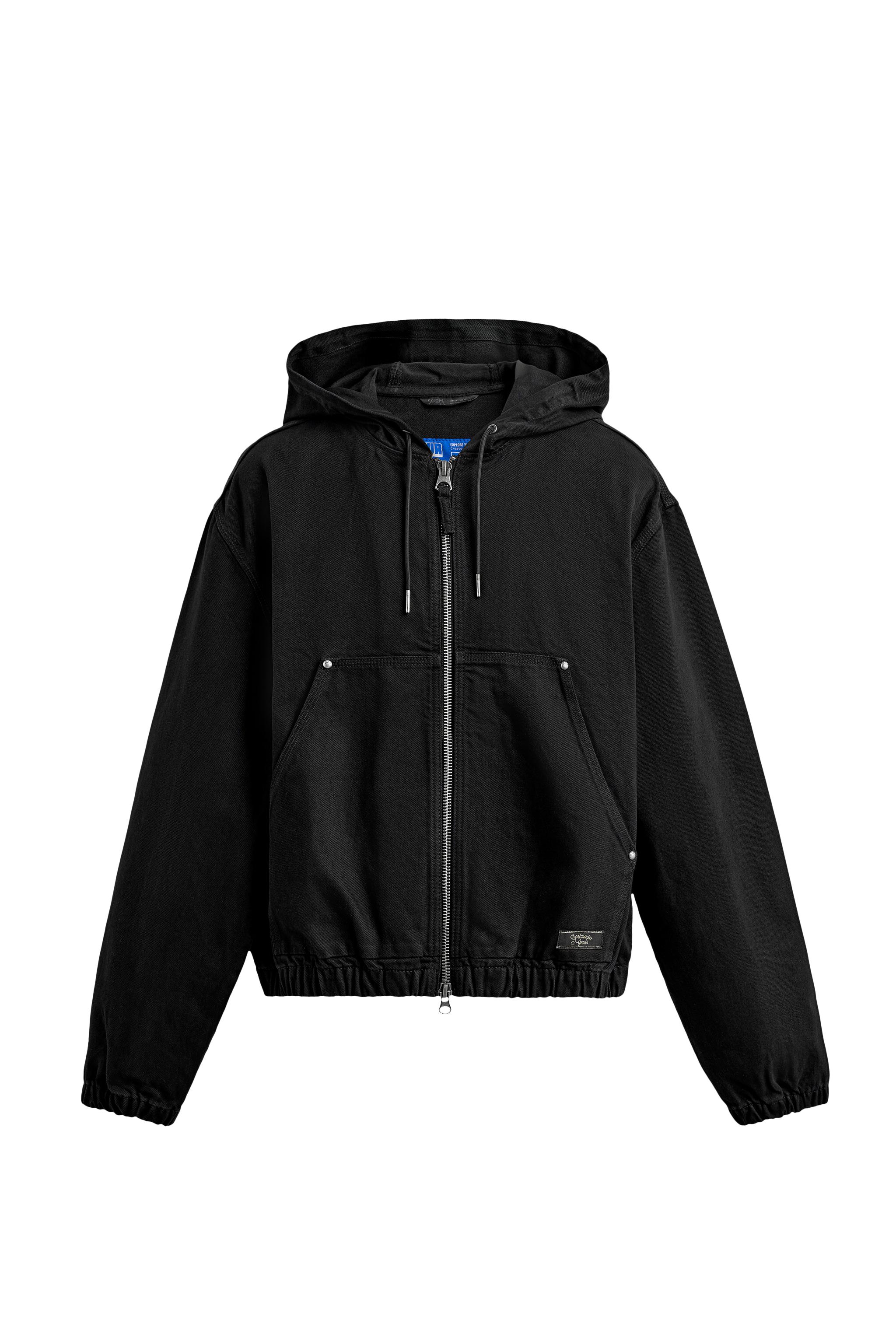 WASHED HOODED JACKET - Printed | ZARA Australia WASHED HOODED JACKET - Printed | ZARA Australia