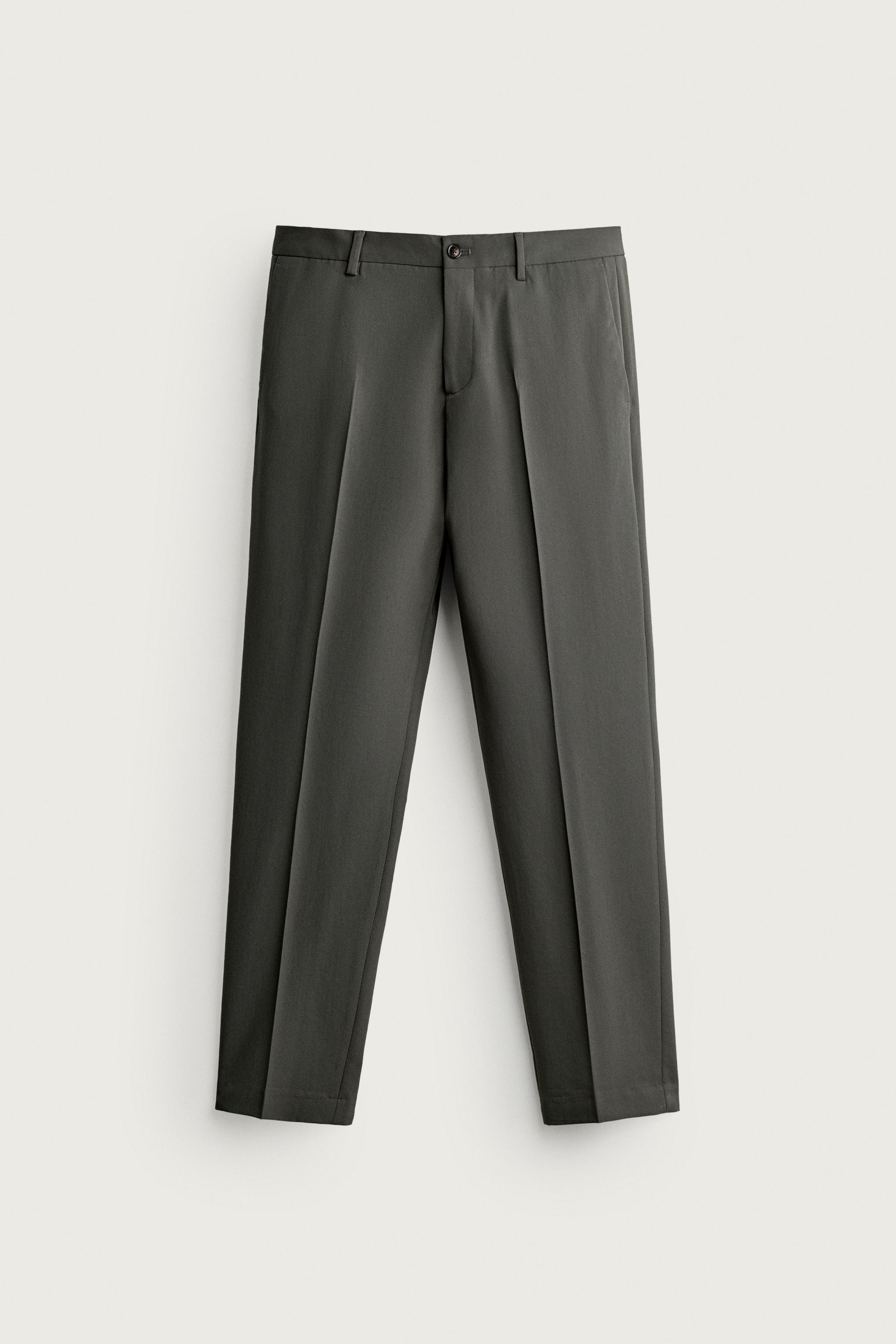 Мужские брюки Zara STRETCH SUIT PANTS — фото 5