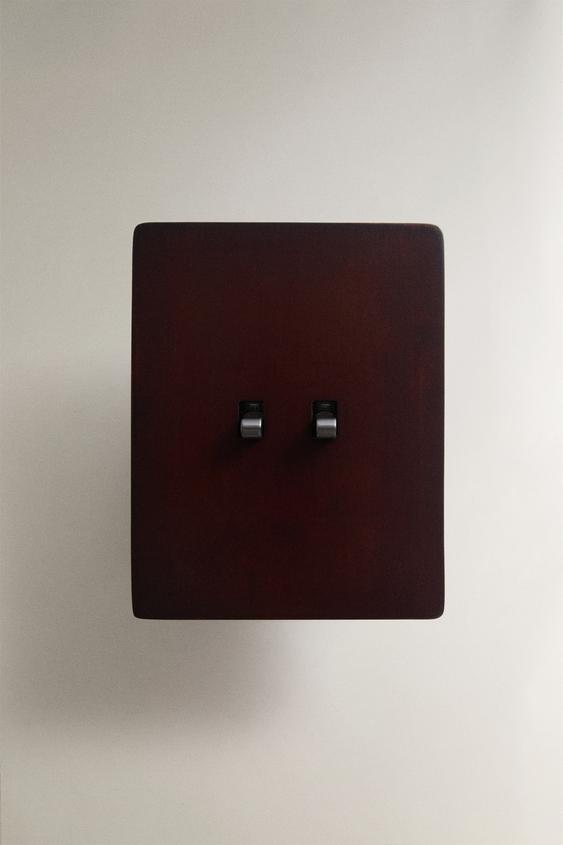 INTERRUPTEUR DOUBLE BOIS - Marron de Zara - Image 0