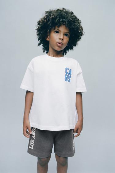 JOGGING SLOGAN T-SHIRT - White by Zara