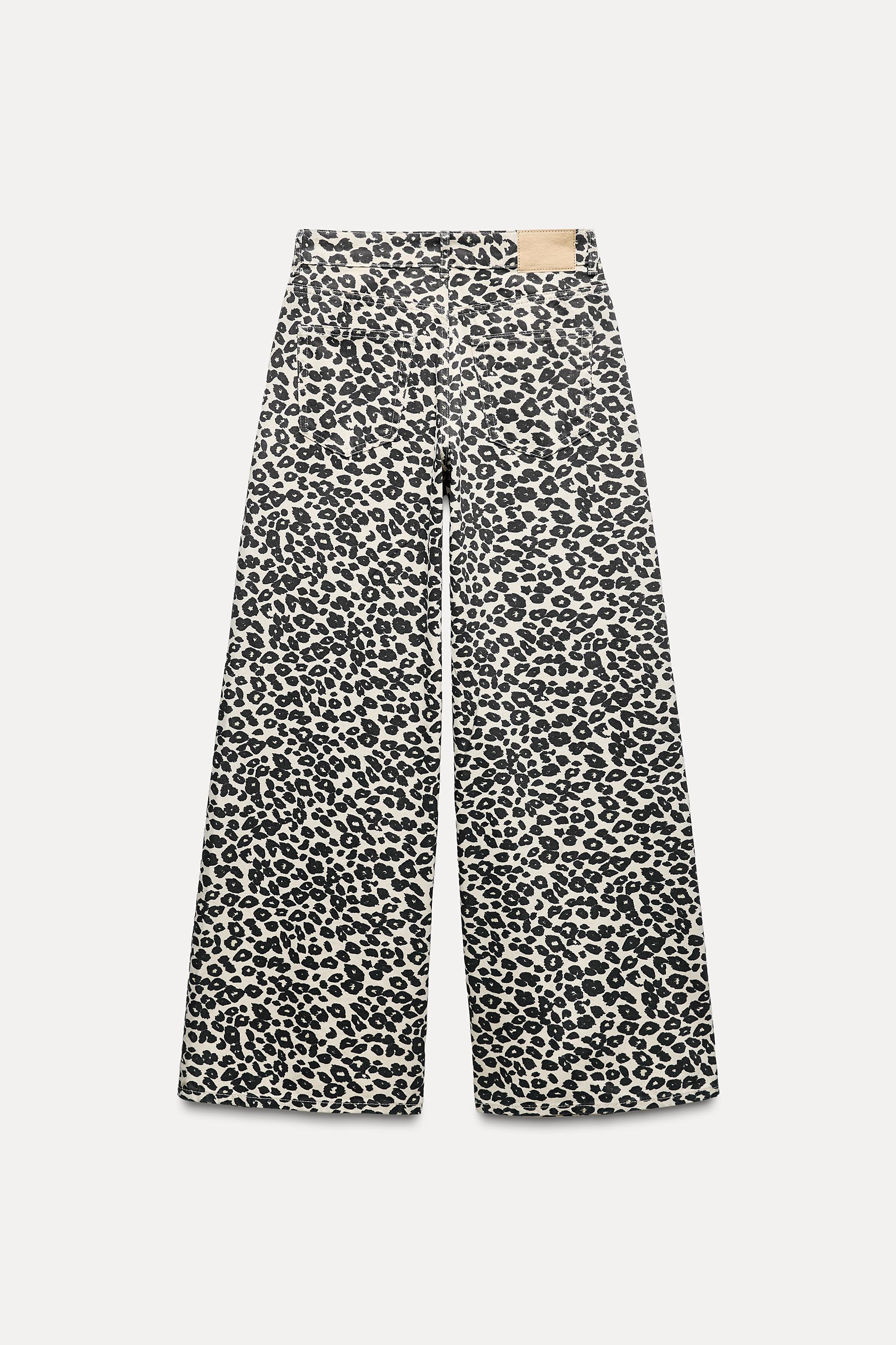 Zara Girls Leopard Pattern on sale Jeans. Size 13/14