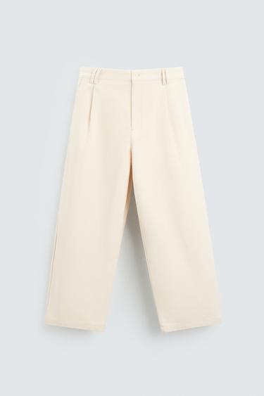 BALLOON FIT TROUSERS - Ecru by Zara
