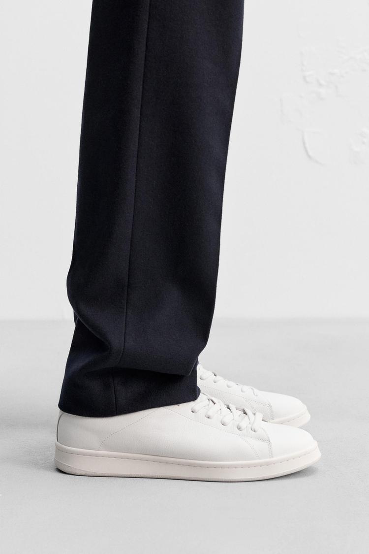 ZAPATILLA PIEL Blanco ZARA Chile