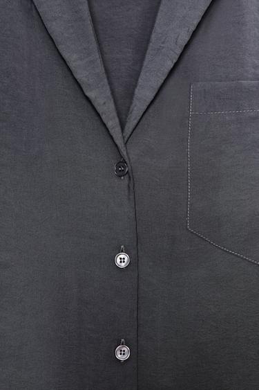 CHEMISE FLUIDE MANCHES COURTES - Plomb de Zara - Image 7