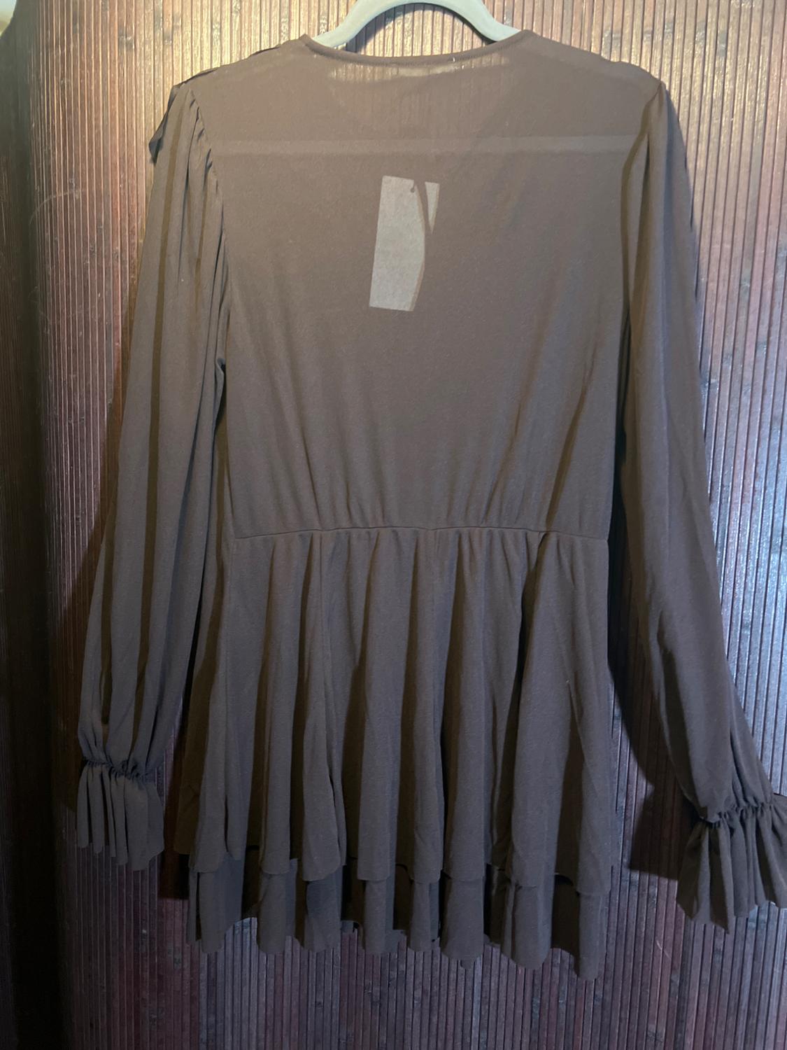 SHORT RUFFLED DRESS - Image 4